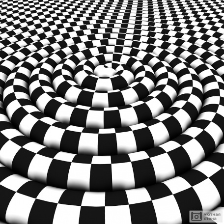 Черно-белая иллюзия 3D