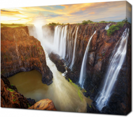 Водопад Виктория в Замбии