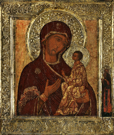 Икона Б.М. Тихвинская, ок.1610 г.