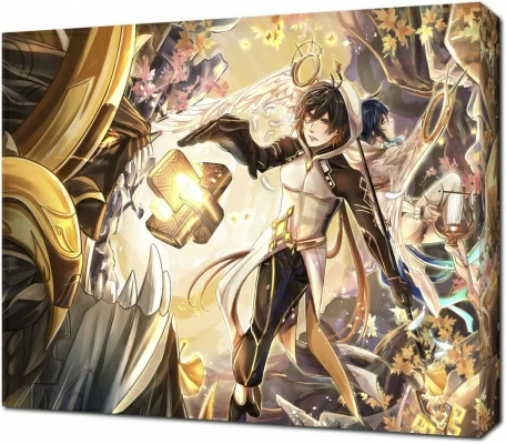 Вентий и Чжун Ли - Геншин Импакт