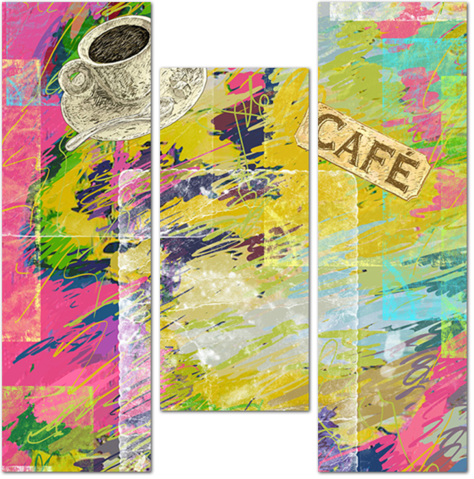Абстрактный фон с кофейной тематикой