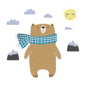 Медведь с шарфиком