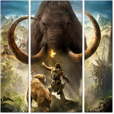 Far Cry Primal: Саблезубый тигр против мамонта