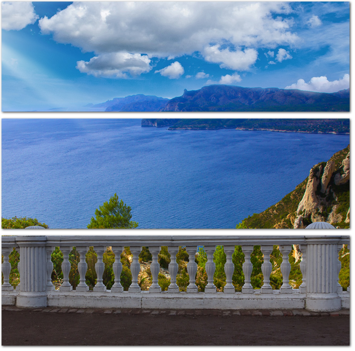 Балкон с морским видом