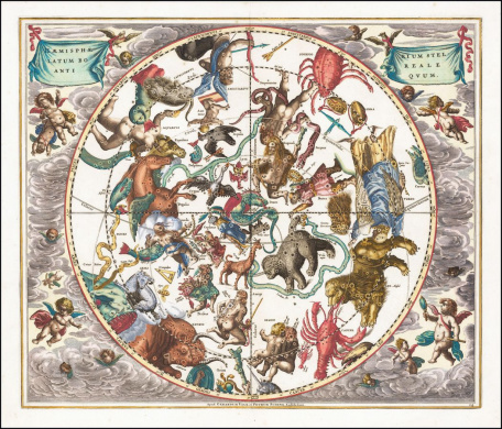 Средневековая карта созвездий