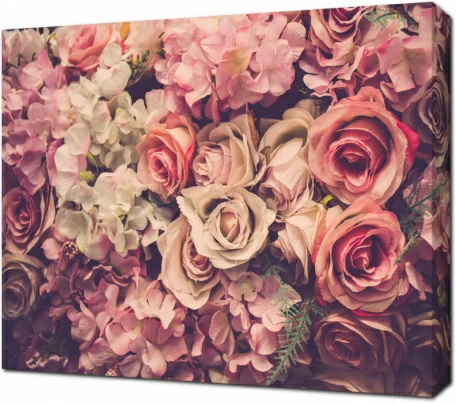 Ретро фон с розами