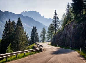 Проселочная дорога в Альпах