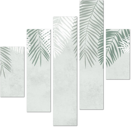 Силуэты пальмовых листьев