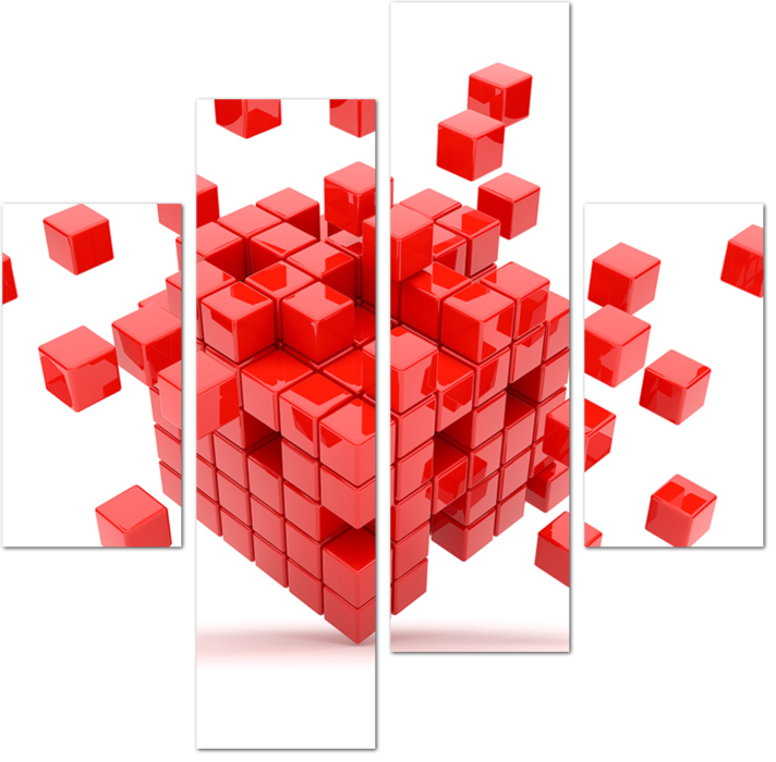 Абстрактные кубы 3D