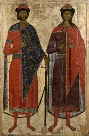 Св. Борис и Глеб, середина XIV в.