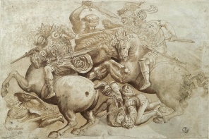 Леонардо да Винчи - Битва при Ангиари