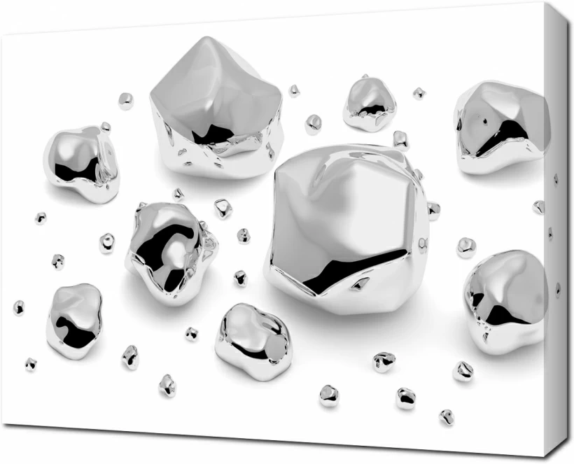 Кусочки металла 3D