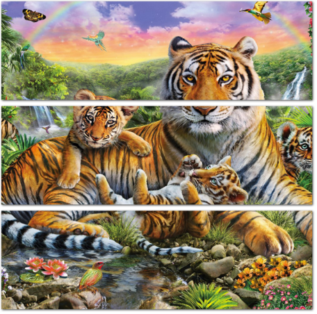 Тигры в экзотическом саду