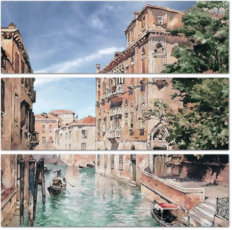 Нарисованный канал Венеции