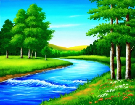 Река и лес