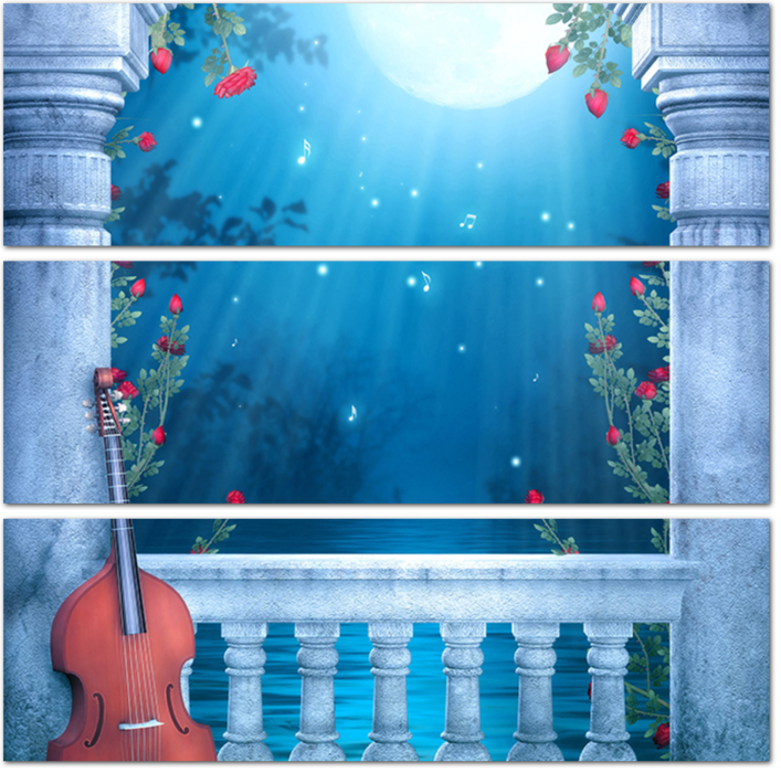 Лунная арка с виолончелью