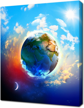 Арт изображение планеты Земля