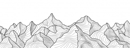Графика горных хребтов