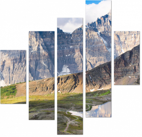 Скалистые горы на рассвете Канада
