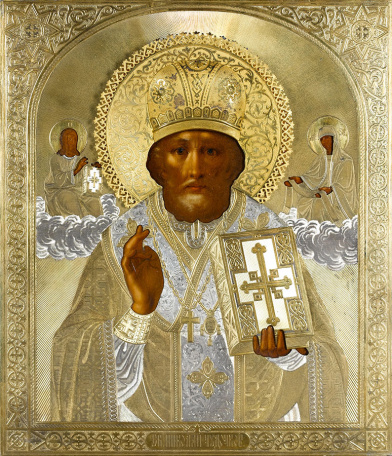 Св. Николай Чудотворец, икона XIX в.