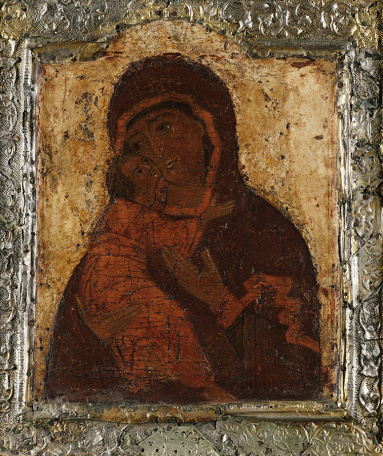 Икона Б.М. Владимирская, ок.1620 г.
