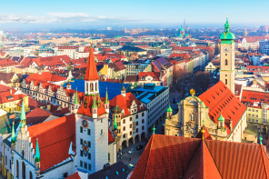 Старый город Мюнхена с высоты