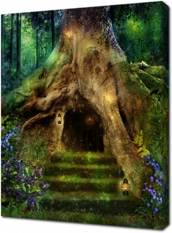 Магическая дверь в дереве