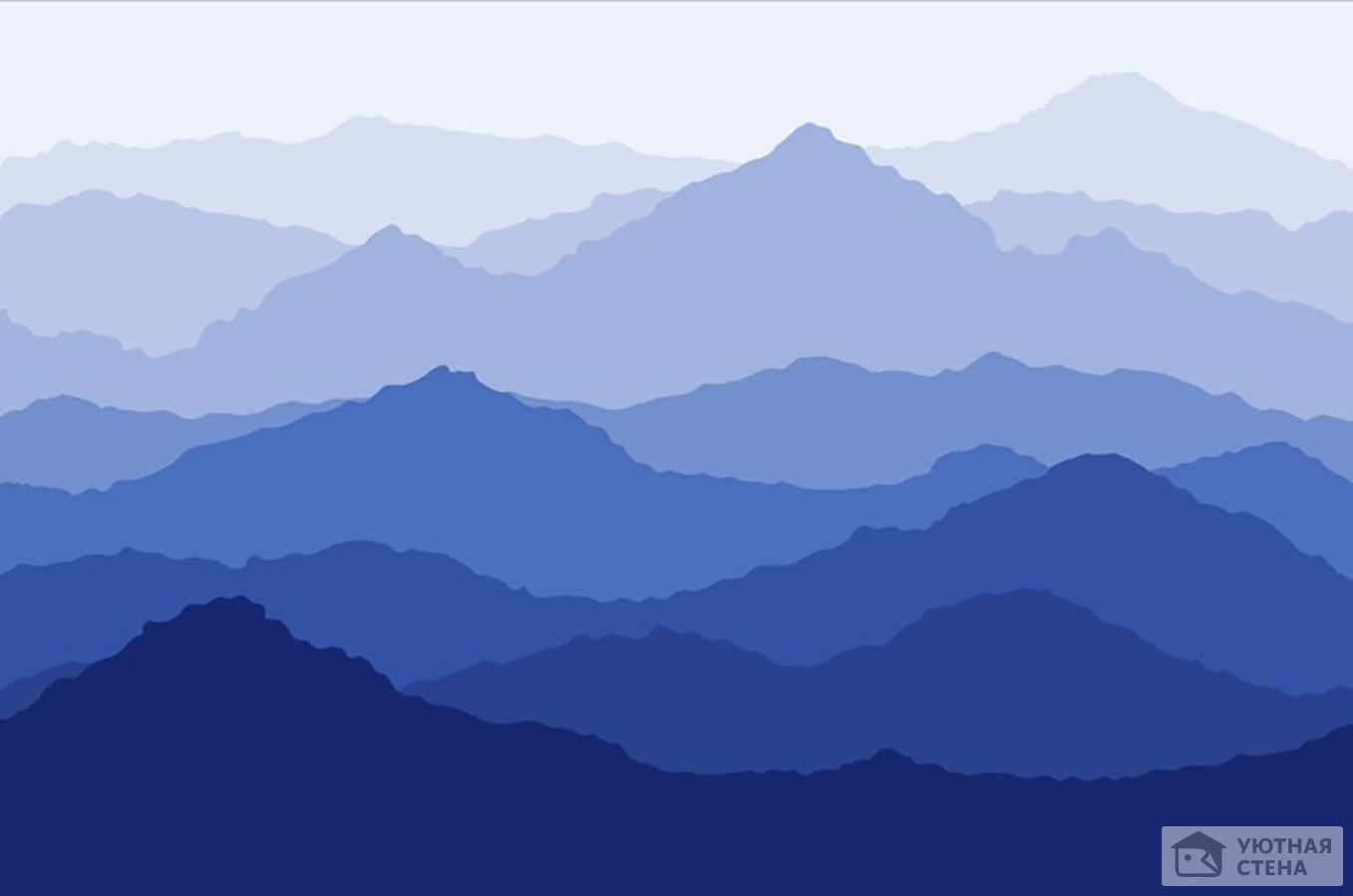 Синие силуэты гор