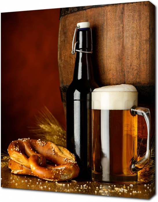 Немецкий крендель и пиво