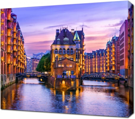 Свет городских улиц Гамбурга