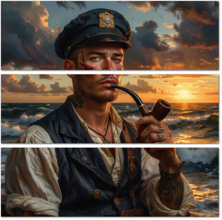 Моряк с татуировками