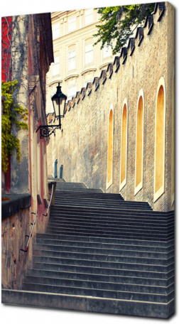 Средневековая лестница в Праге