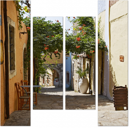 Улица в традиционном греческом городке