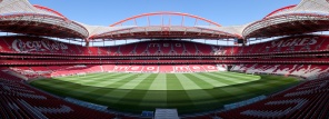 Панорама футбольного поля. Лиссабон. Португалия