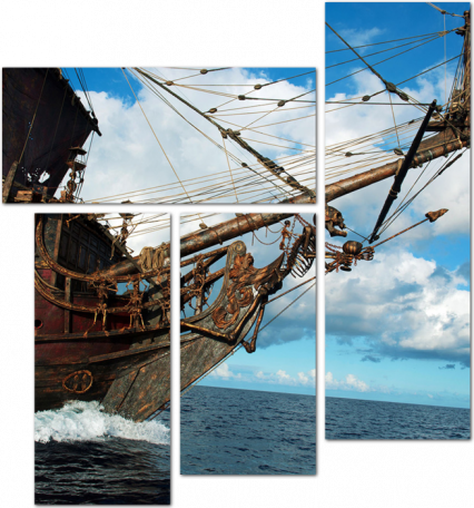 Пиратский корабль «Месть королевы Анны»