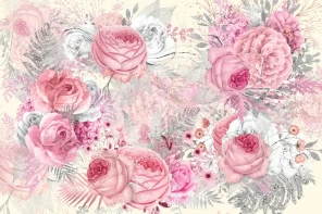 Роскошные розовые пионы