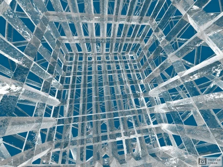 Прозрачная клетка 3D