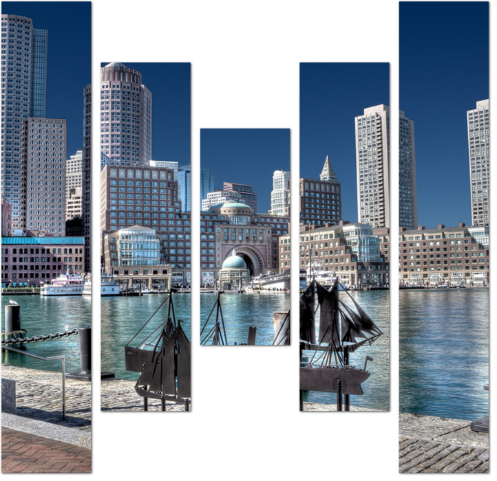 Небоскребы гавани Бостона. США