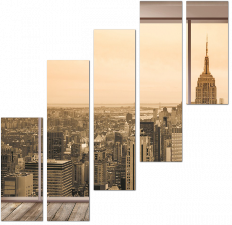 Нью-Йорк из панорамных окон