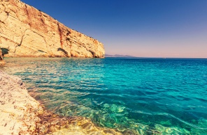 Красивые морские пейзажи на острове Закинф в Греции