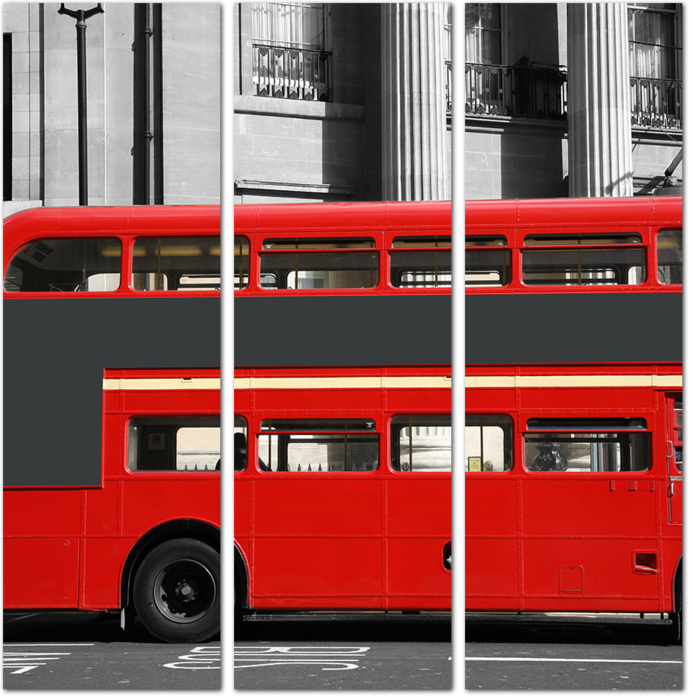 Красный автобус в Лондоне
