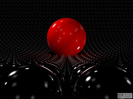 Красный  шар 3D