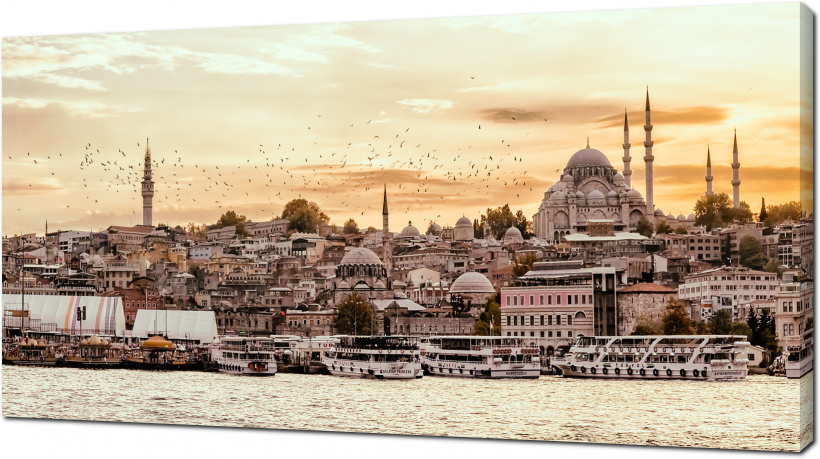 Картина на холсте Стамбул. Турция: - Арт. 080030 | Купить в  интернет-магазине - Уютная стена
