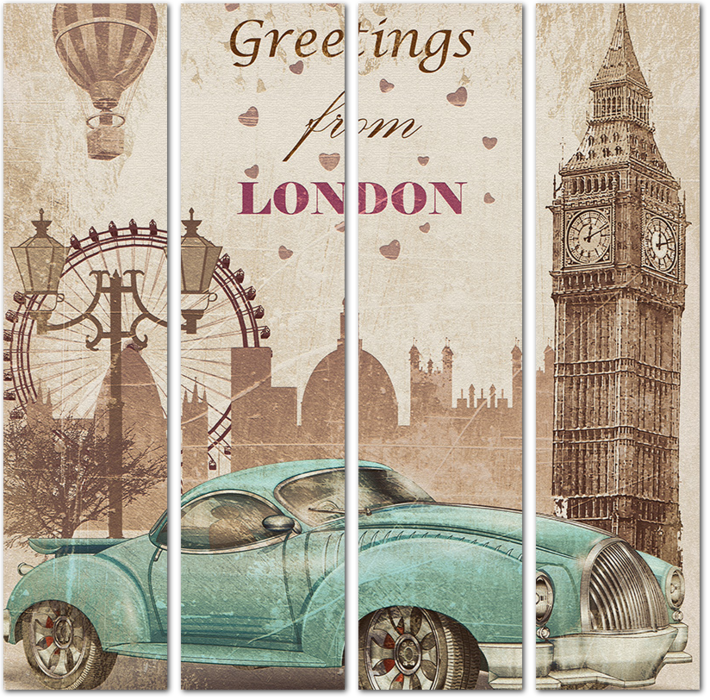 Винтажная открытка из Лондона