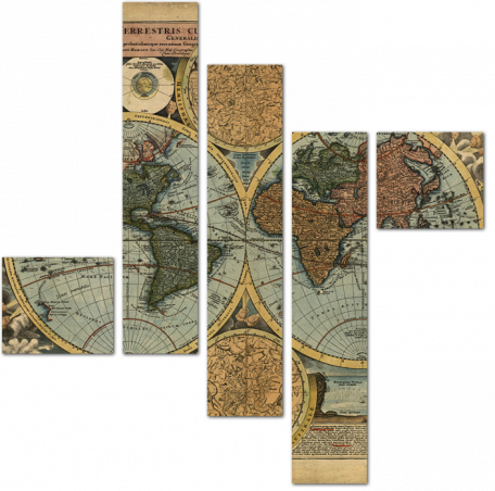 Иоганн Баптист Гоманн - Карта мира. 1716 год