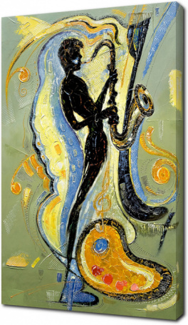 Изображение музыканта, играющего на саксофоне