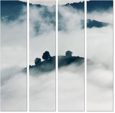 Горы тонущие в тумане