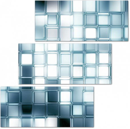 3D стена из квадратов
