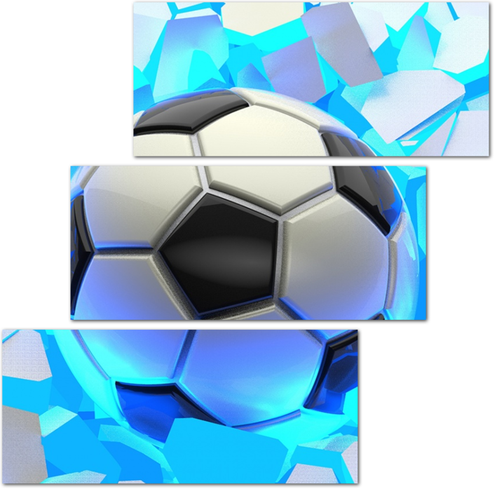 Футбольный мяч пробивающий стену