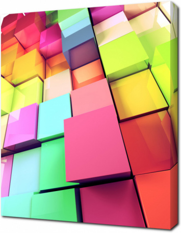 Цветные 3D кубики